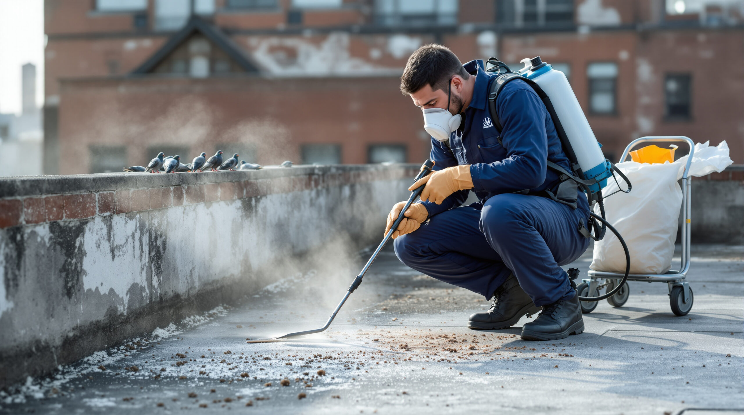 profitez d'un débarras efficace et d'une désinfection complète après invasion de pigeons avec notre service professionnel garanti. propreté et sécurité assurées pour votre habitat ou local.