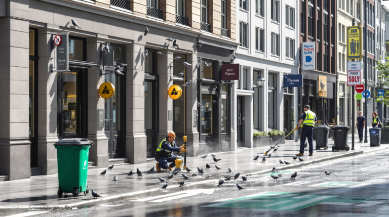 solutions efficaces pour éloigner les pigeons et nettoyer les traces d’insalubrité, assurant un environnement propre et sain.