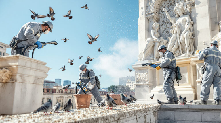 découvrez nos solutions efficaces pour l'évacuation et le traitement anti-odeur des fientes de pigeons, assurant un environnement propre et sans nuisances.