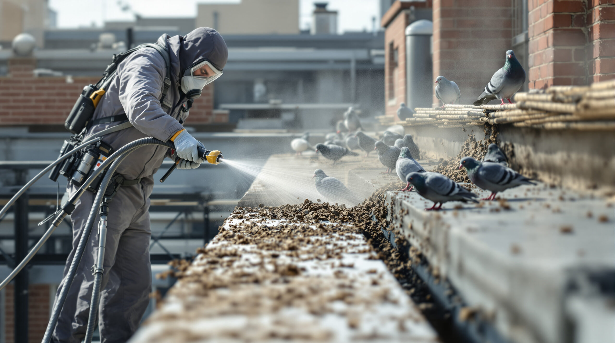 découvrez nos solutions efficaces pour la lutte aviaire et le nettoyage de guano de pigeons. obtenez un devis gratuit et rapide pour protéger vos espaces et assurer leur propreté.