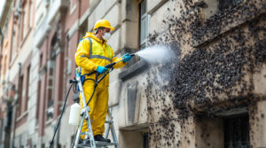 service expert de nettoyage et désinfection pour l'élimination sûre et efficace des excréments de pigeons et d'oiseaux nuisibles, protégeant votre environnement et votre santé.