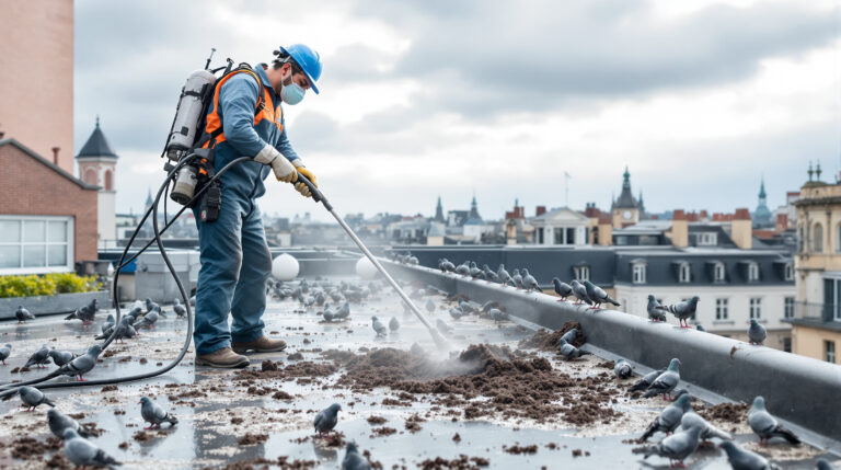 service professionnel de nettoyage des fientes de pigeons à chalons en champagne (51000). devis gratuit, contactez-nous au +33607580882 pour un environnement propre et sain.