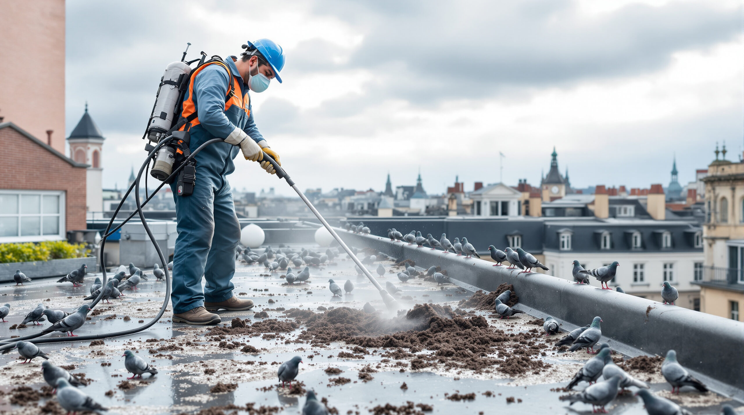 service professionnel de nettoyage des fientes de pigeons à chalons en champagne (51000). devis gratuit, contactez-nous au +33607580882 pour un environnement propre et sain.
