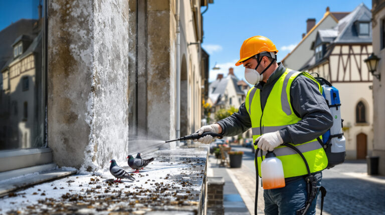 service professionnel de nettoyage des fientes de pigeons à cluses (74300). intervention rapide et devis gratuit au 06.07.58.08.82 pour un environnement propre et sain.