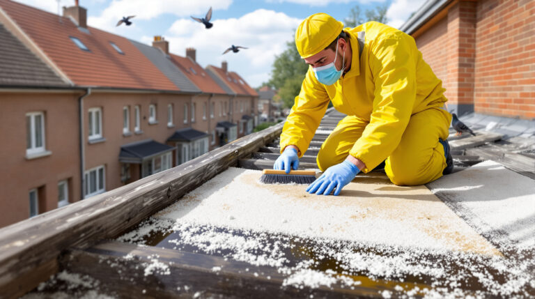 service professionnel de nettoyage des fientes de pigeons à décines-charpieu (69150). intervention rapide et devis gratuit. contactez-nous au +33 6 07 58 08 82 pour un environnement propre et sain.