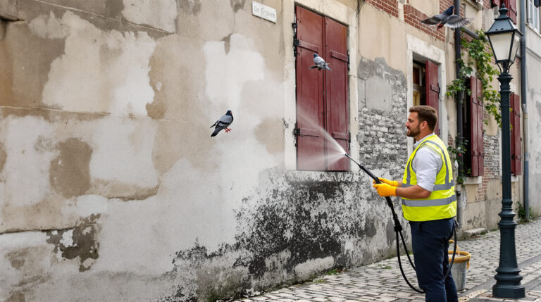 service professionnel de nettoyage des fientes de pigeons à genas 69740. intervention rapide et devis gratuit au 06.07.58.08.82 pour un environnement propre et sain.