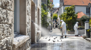 service professionnel de nettoyage des fientes de pigeons à guidel 56520. demandez votre devis gratuit au 06.07.58.08.82 pour un environnement propre et sain.
