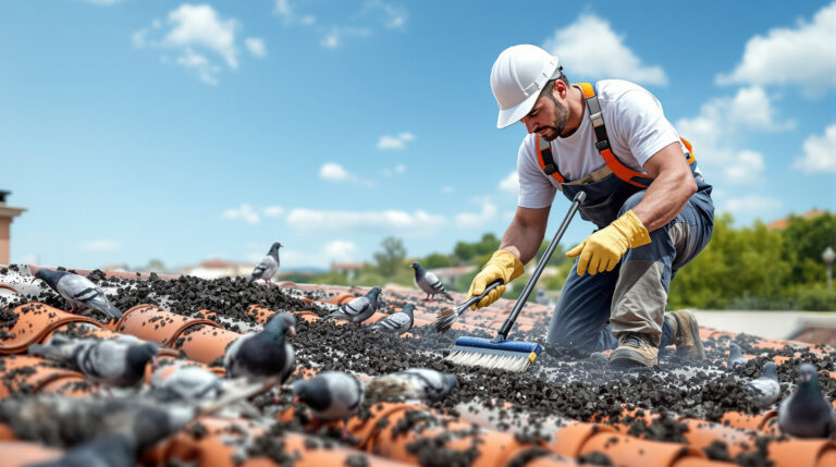 service professionnel de nettoyage des fientes de pigeons à la valette du var (83160). intervention rapide et devis gratuit au +33607580882.