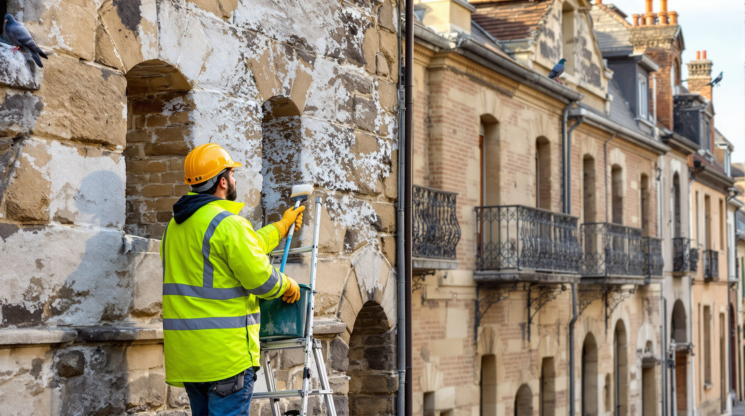 service professionnel de nettoyage des fientes de pigeons à mâcon (71000). intervention rapide et devis gratuit. contactez-nous au +33 6 07 58 08 82 pour un espace propre et sain.