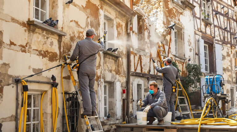service professionnel de nettoyage des fientes de pigeons à montrevault sur evre (49110). devis gratuit, contactez-nous au 06.07.58.08.82 pour un nettoyage rapide et efficace.