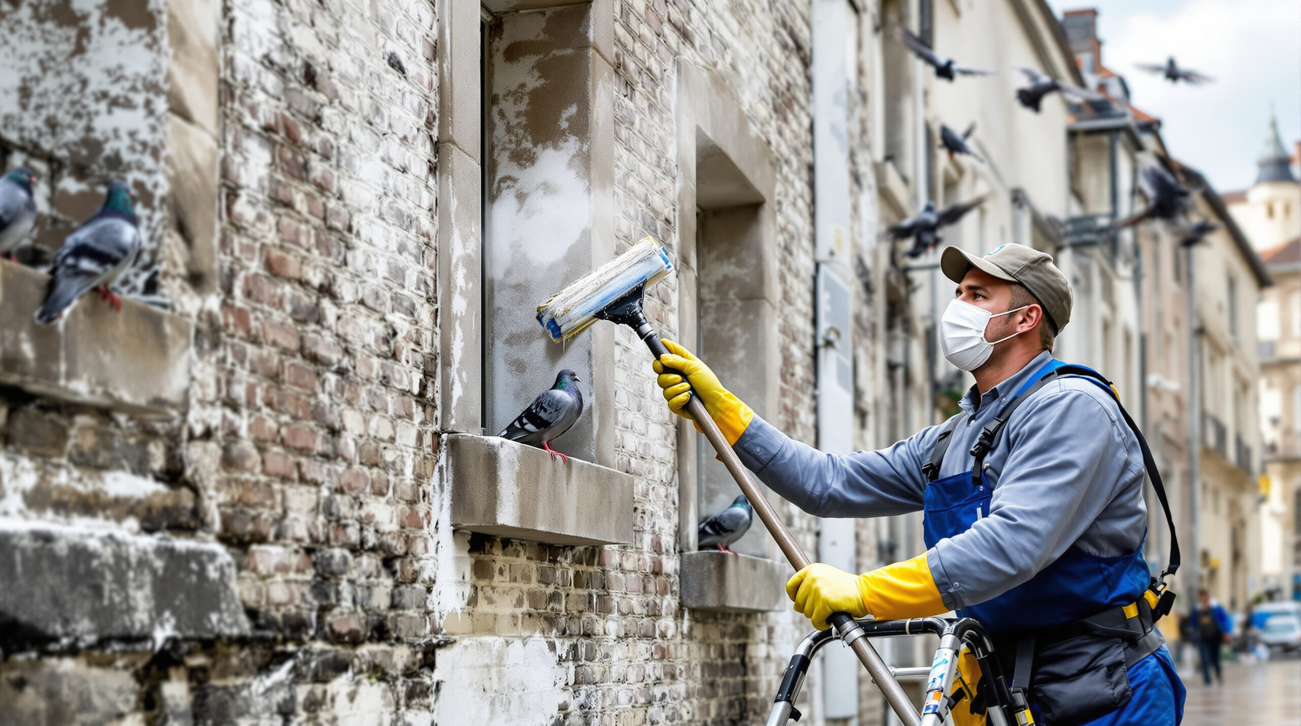 service professionnel de nettoyage des fientes de pigeons à niort (79000). intervention rapide et devis gratuit. contactez-nous au +33607580882 pour un espace propre et sain.