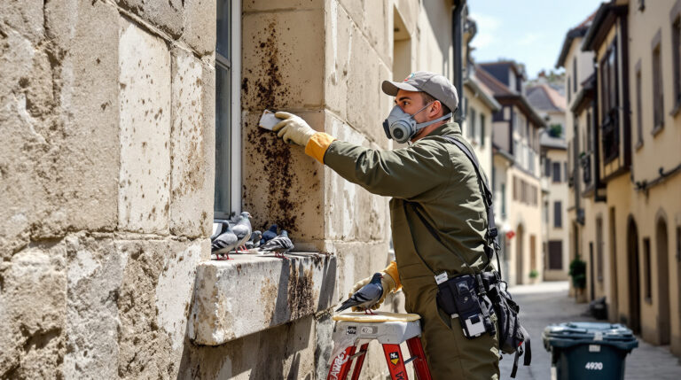 service professionnel de nettoyage des fientes de pigeons à sevremoine 49230. demandez votre devis personnalisé au +33607580882 pour un environnement propre et sain.