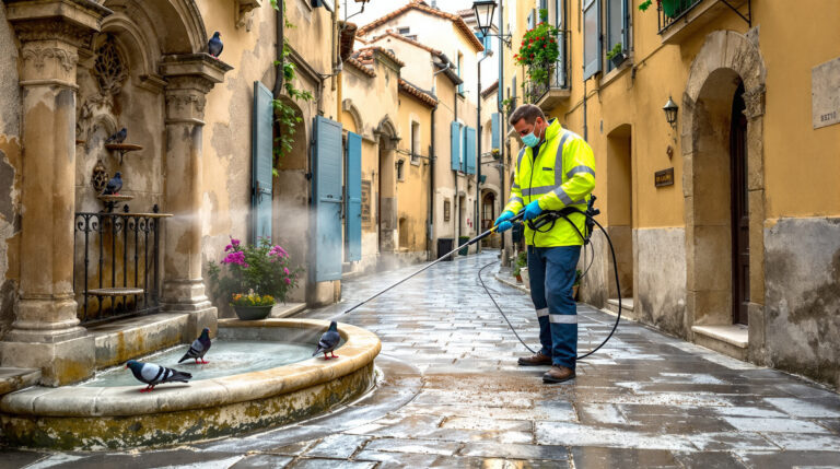 service professionnel de nettoyage des fientes de pigeons à sollies pont (83210). obtenez un devis rapide au 06.07.58.08.82 pour un chantier efficace et sécurisé.