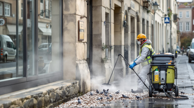 service professionnel de nettoyage des fientes de pigeons à vernon 07260. intervention rapide et devis gratuit. contactez-nous au +33607580882 pour un environnement propre et sain.