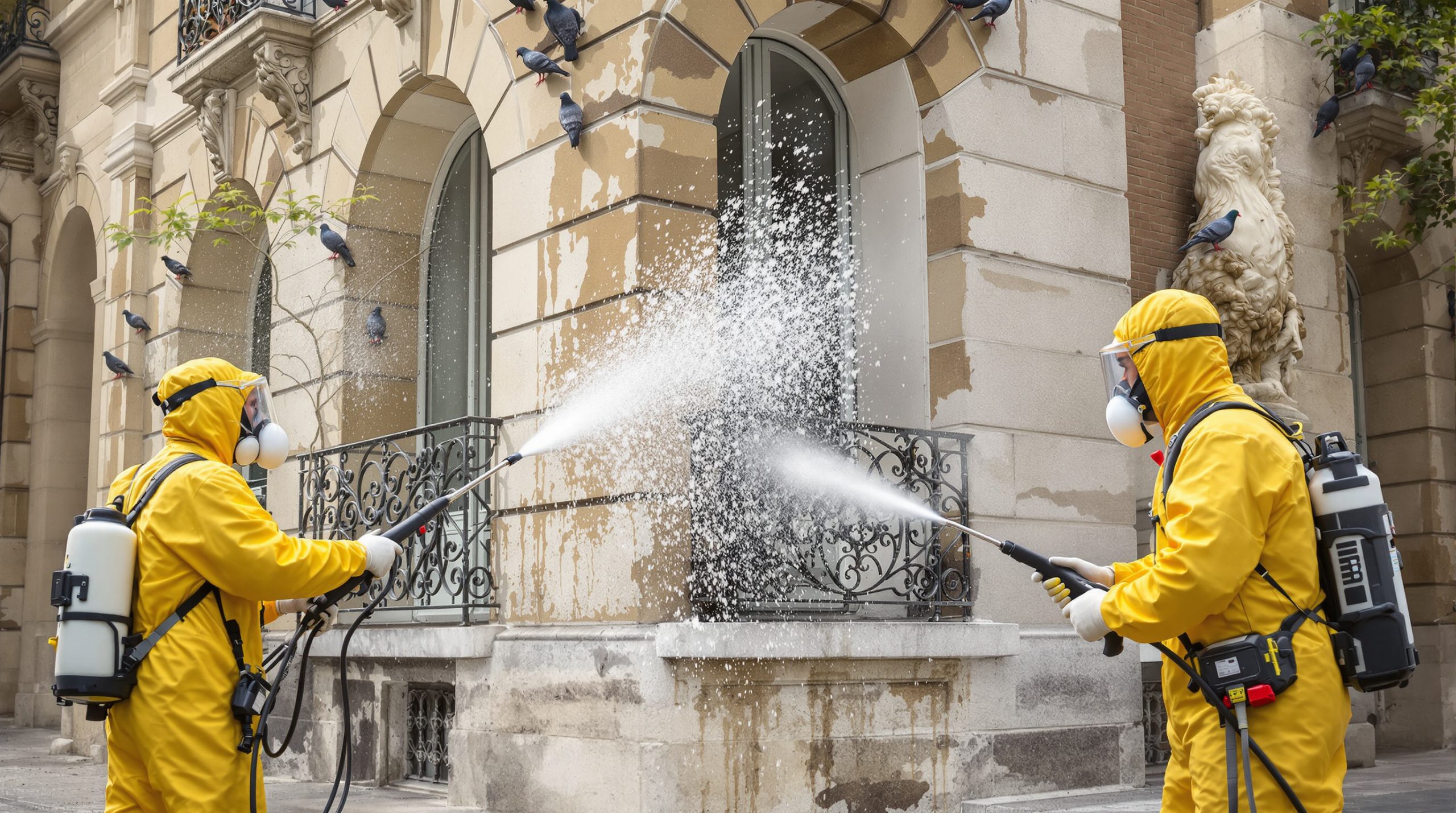 service professionnel de nettoyage et désinfection des fientes de pigeons disponible partout en france pour assurer hygiène et sécurité.