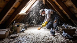 service professionnel de nettoyage des fientes de pigeons dans les combles, disponible partout en france. assainissement efficace pour protéger votre habitation et préserver votre santé.