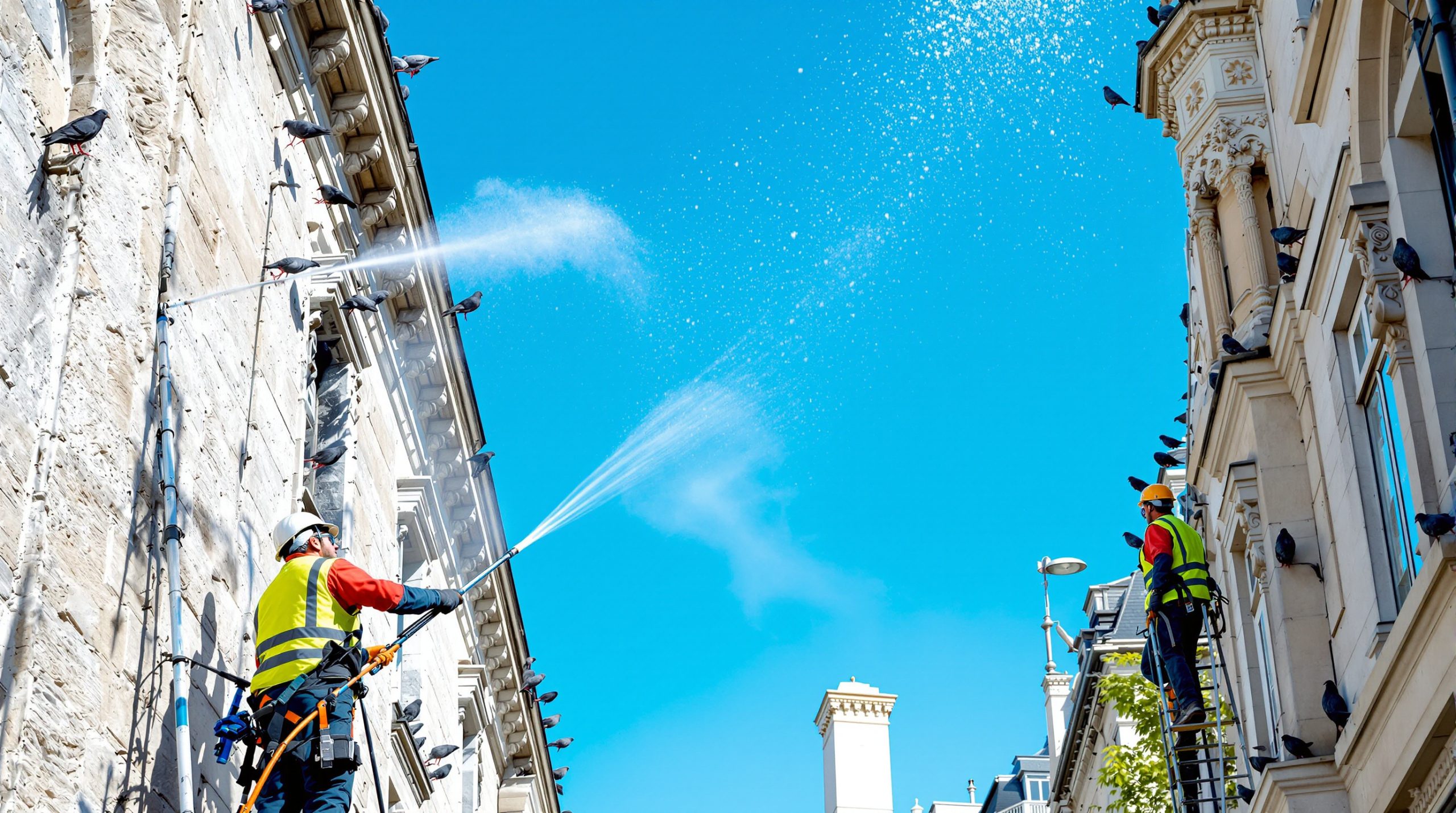 service professionnel de nettoyage des fientes de pigeons sur façades, disponible partout en france pour protéger et embellir vos bâtiments.