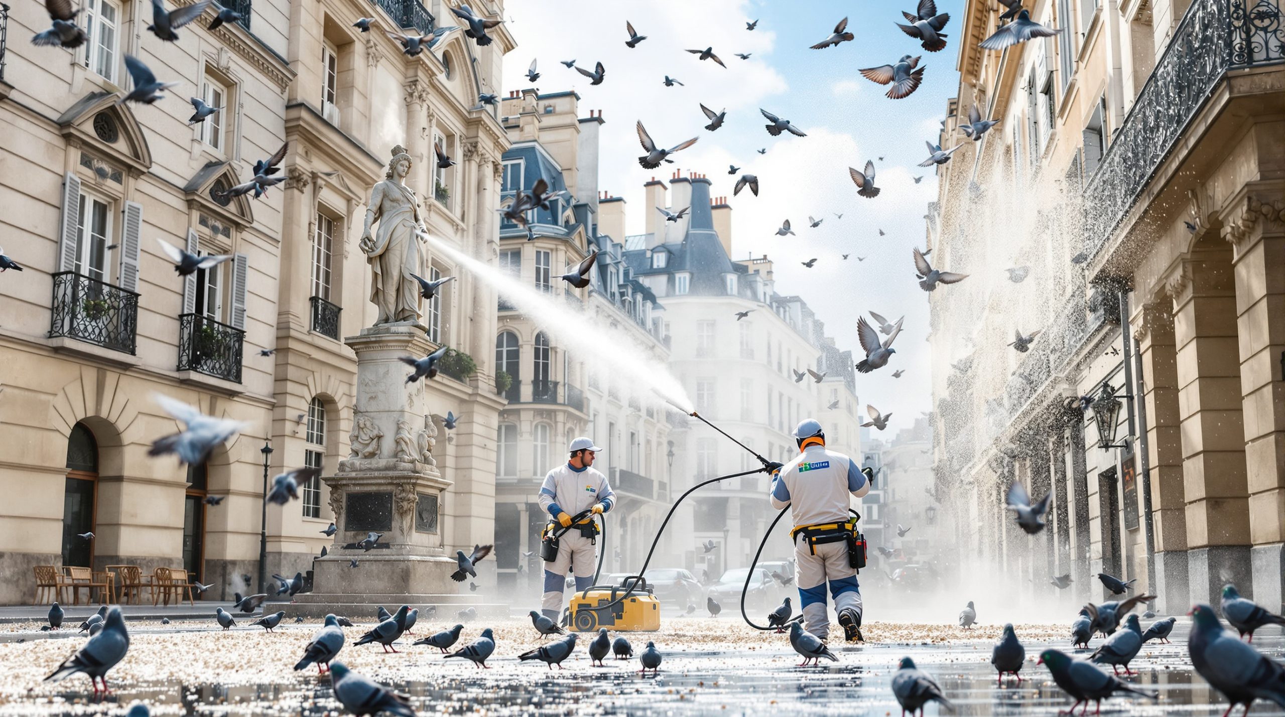 entreprise spécialisée dans le défientage et le nettoyage des déjections de pigeons, intervenant partout en france pour préserver la propreté et l'hygiène de vos bâtiments.