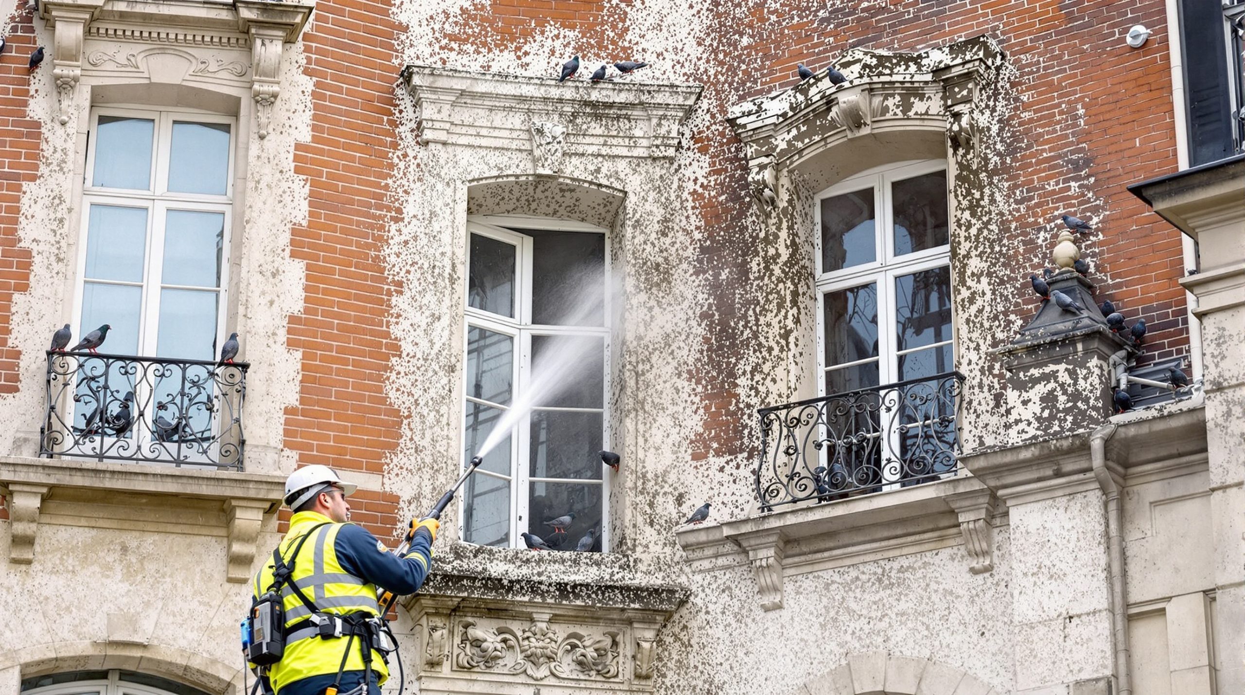 service professionnel de nettoyage haute pression spécialisé dans l’élimination des fientes de pigeons en haute saône (70). intervention rapide et efficace pour préserver la propreté et l’hygiène de vos bâtiments.