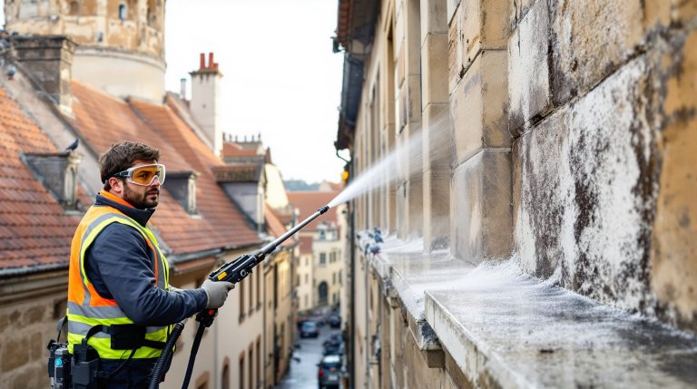 entreprise spécialisée en nettoyage haute pression pour éliminer efficacement les fientes de pigeons dans la région de loire-et-cher (41). service professionnel et rapide pour protéger vos bâtiments.