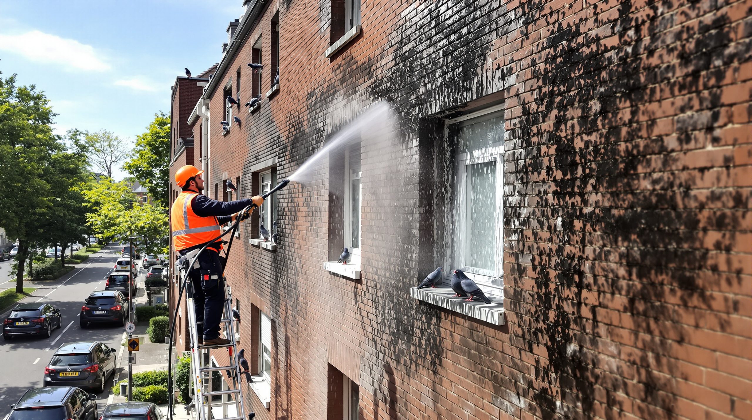 entreprise spécialisée en nettoyage haute pression pour éliminer efficacement les fientes de pigeons dans la nièvre (58). service professionnel et rapide pour préserver vos surfaces.