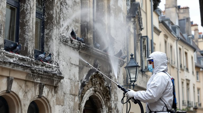 entreprise spécialisée en nettoyage haute pression pour éliminer efficacement les fientes de pigeons en saône-et-loire (71). service rapide et professionnel pour un environnement propre et sain.
