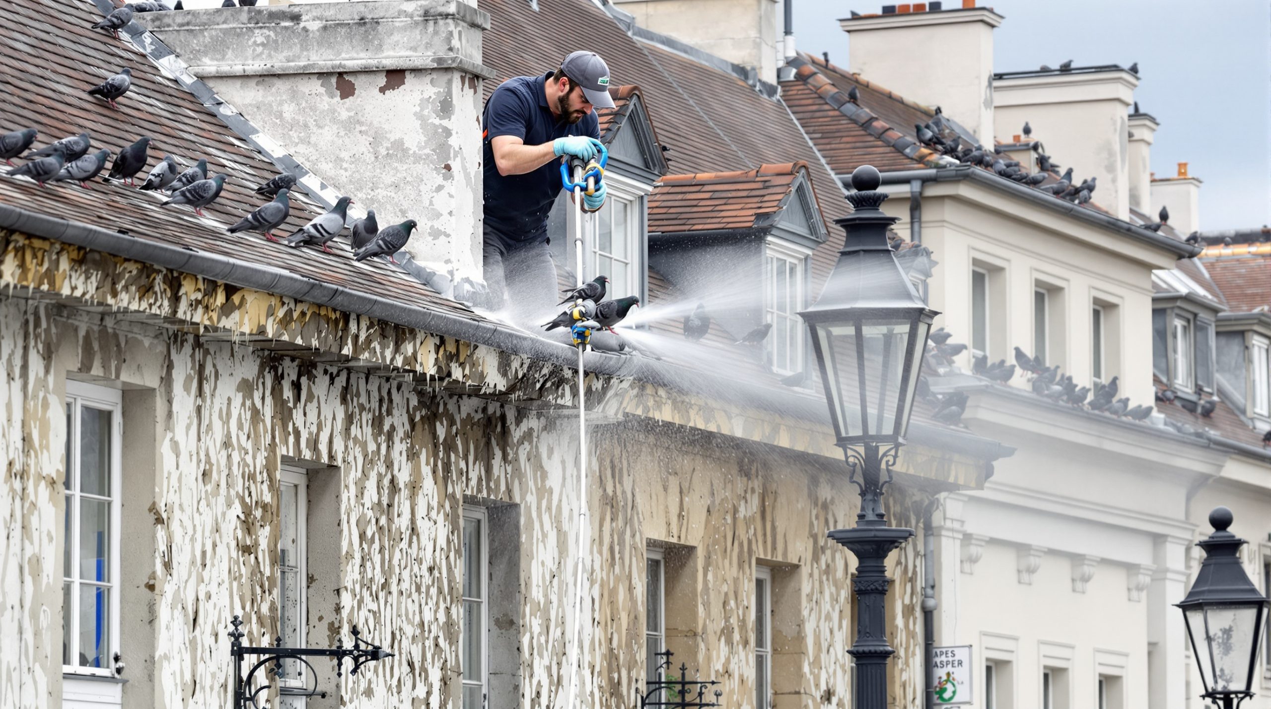entreprise spécialisée en nettoyage haute pression pour éliminer efficacement les fientes de pigeons dans le territoire de belfort (90). service rapide et professionnel pour un environnement propre et sain.